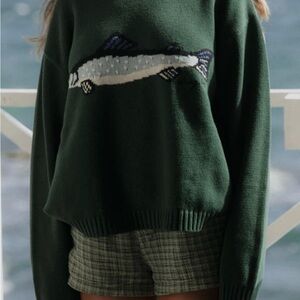 NWT Dairy Boy Fish Sweater size M